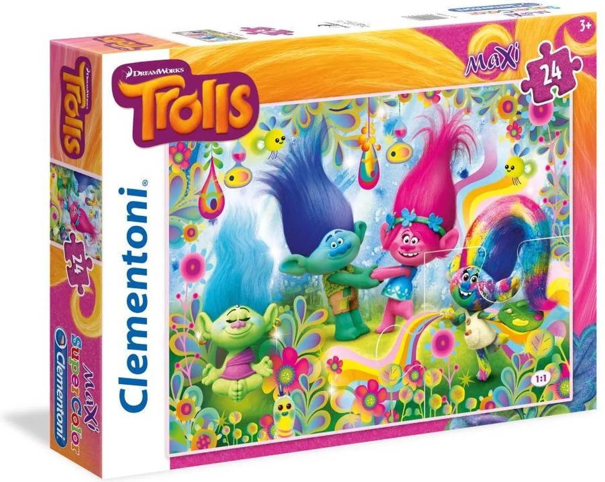 Clementoni Puzzel Trolls 24 Stuks