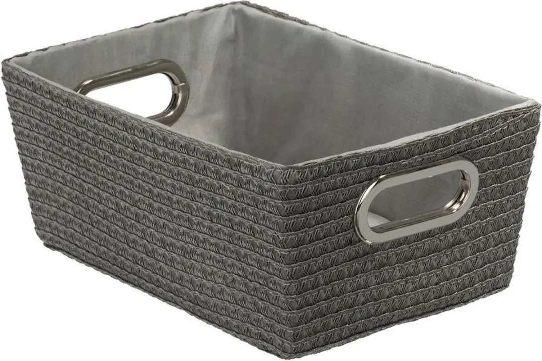 Wenko Chromo 12x19.5x28cm PP katoen met chroom grijs