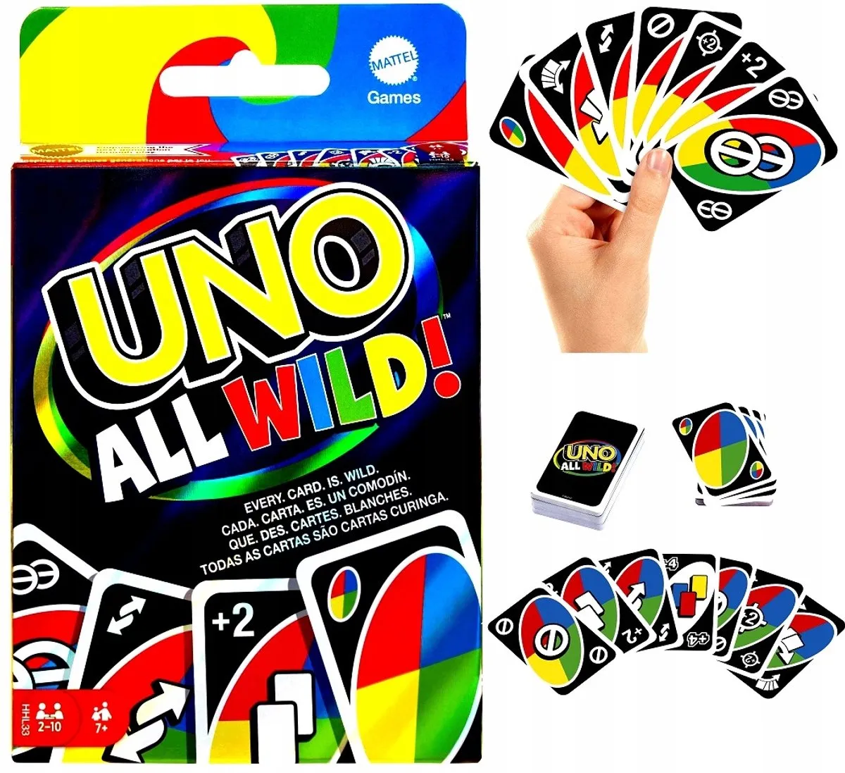 Mattel UNO All Wild HHL33 Kaartspel