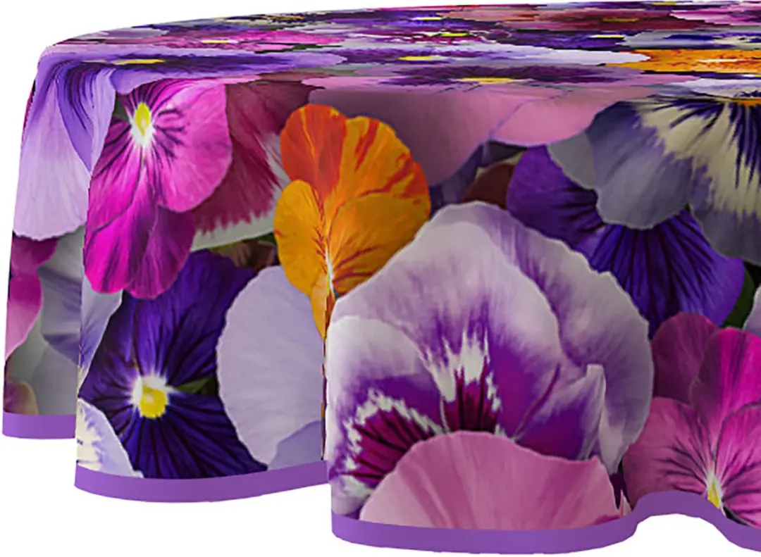 Wicotex Violin Love Tafelzeil Rond 160cm - Multi Color