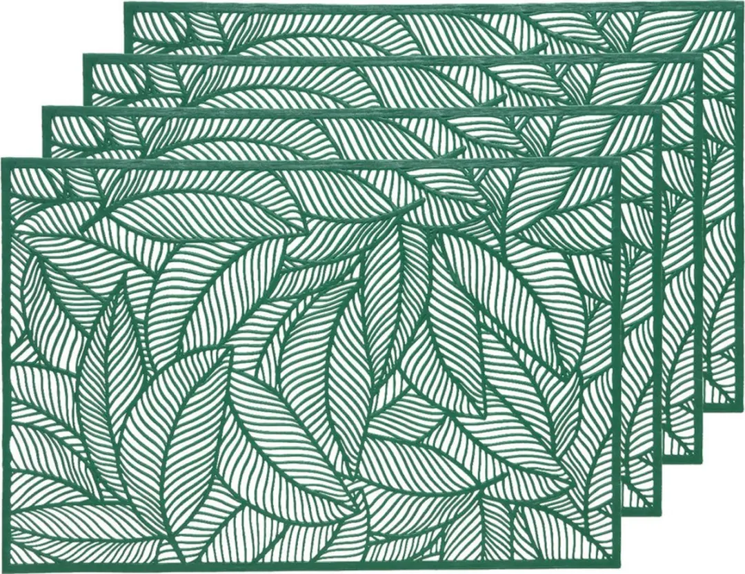 Decoris Groene Bladeren Placemats 30x45cm