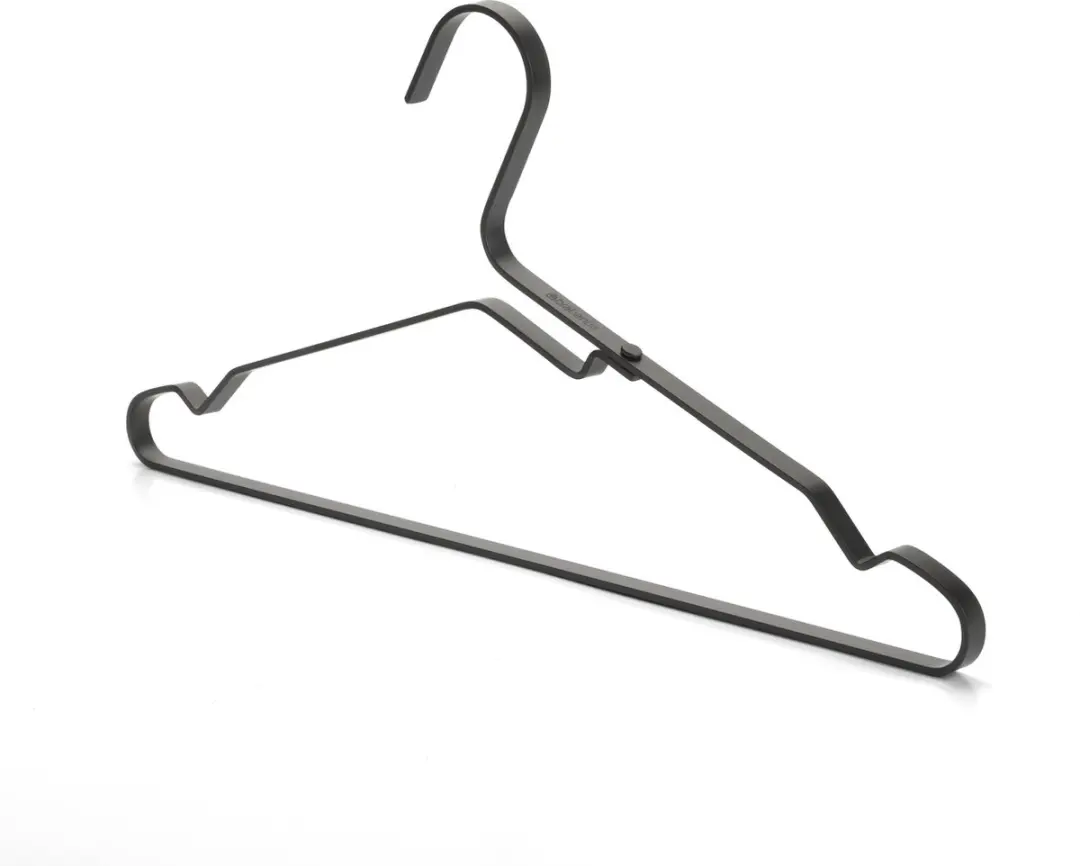 Brabantia Kledinghangers - 4 Stuks - Zwart - afbeelding 6 van 6
