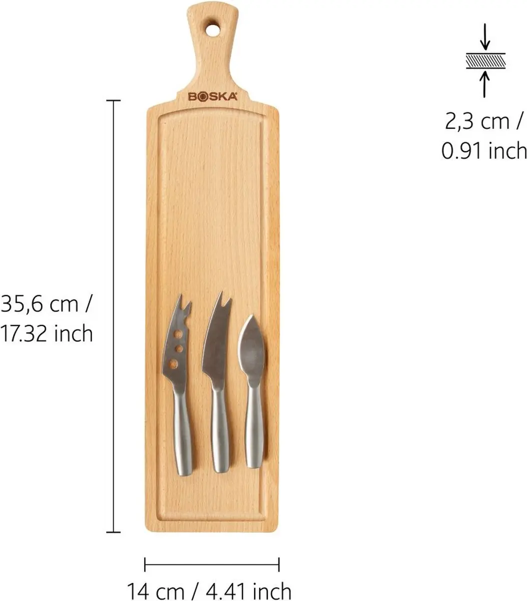 Boska Kaasset Amigo Kaasplank - 11cm - RVS