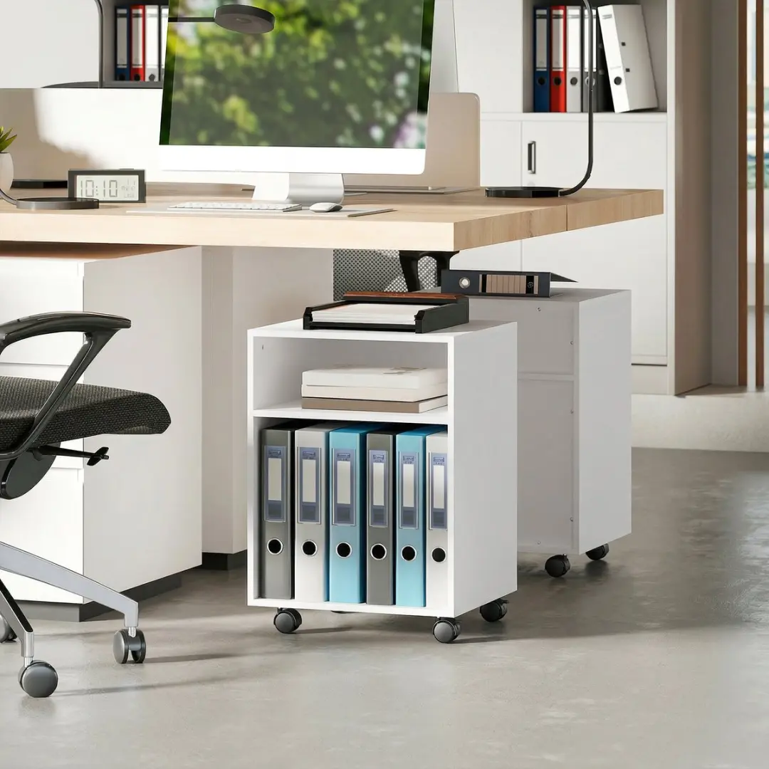 Homcom Printerkast 40x35x56cm - Wit