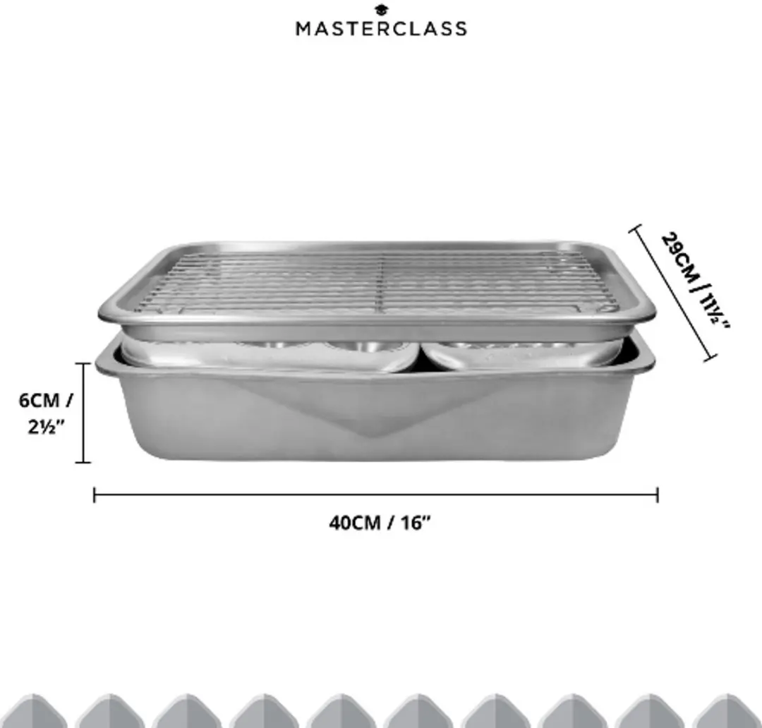 Masterclass Gerecycled Aluminium Bakset 5-delig - Zilver