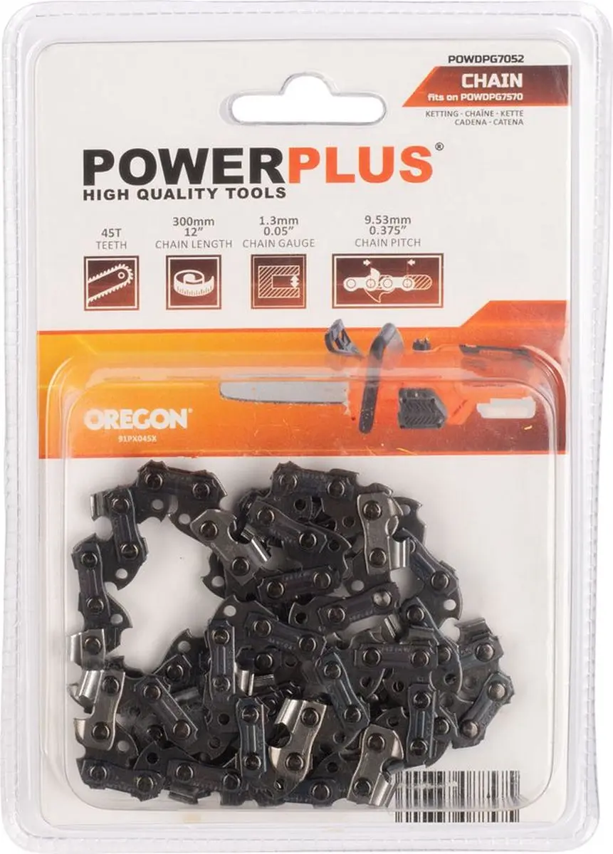 Powerplus POWDPG7052 Ketting - 12" 300mm 45t Oregon