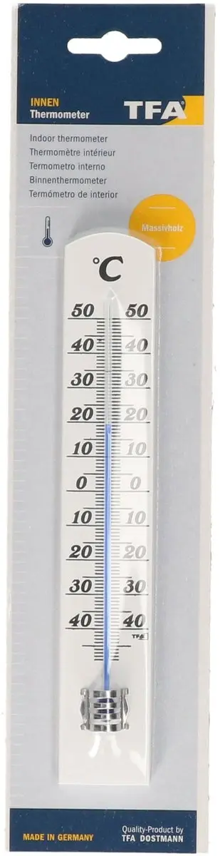 TFA Dostmann Binnen Thermometer Analoog 18x3cm - Berkenhout