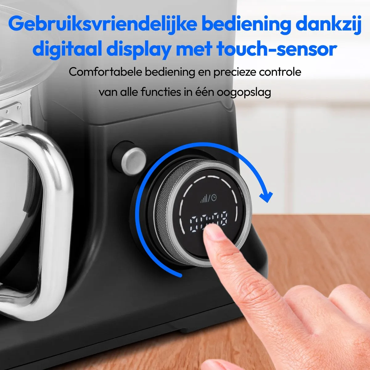 Medion MD18420 Keukenmachine 1200W - 8 standen - 5L - Zwart - afbeelding 6 van 6