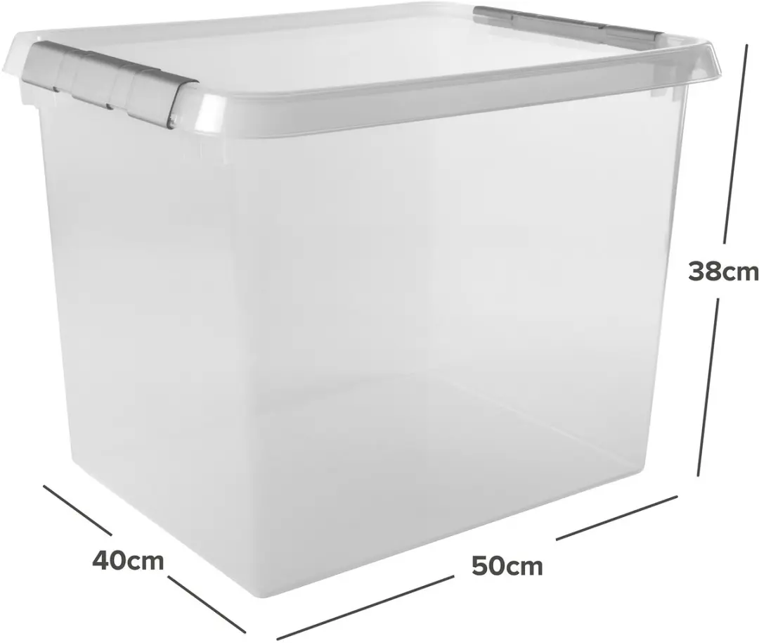 Sunware Comfort Line Opbergbox 52L - Set van 3 - 50x40x38cm - afbeelding 2 van 6