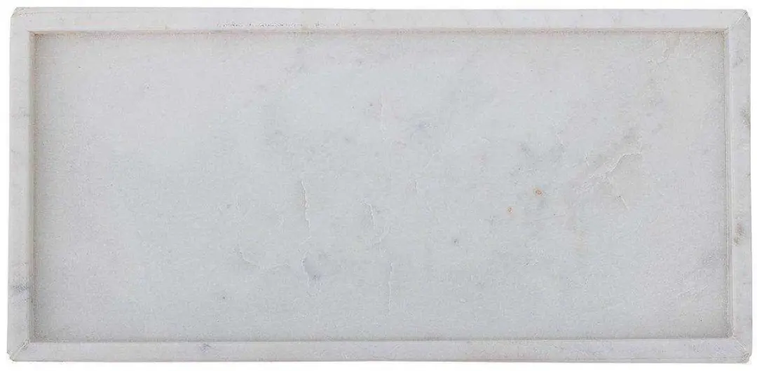 Bloomingville Marmeren Dienblad Majsa - 38x18cm - Wit