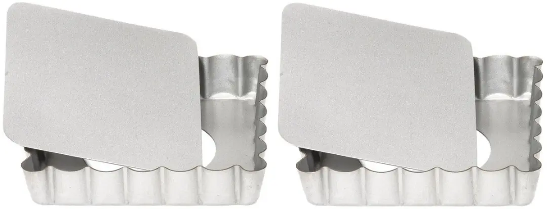 Patisse Mini Quichevorm Vierkant 10cm - Zilver