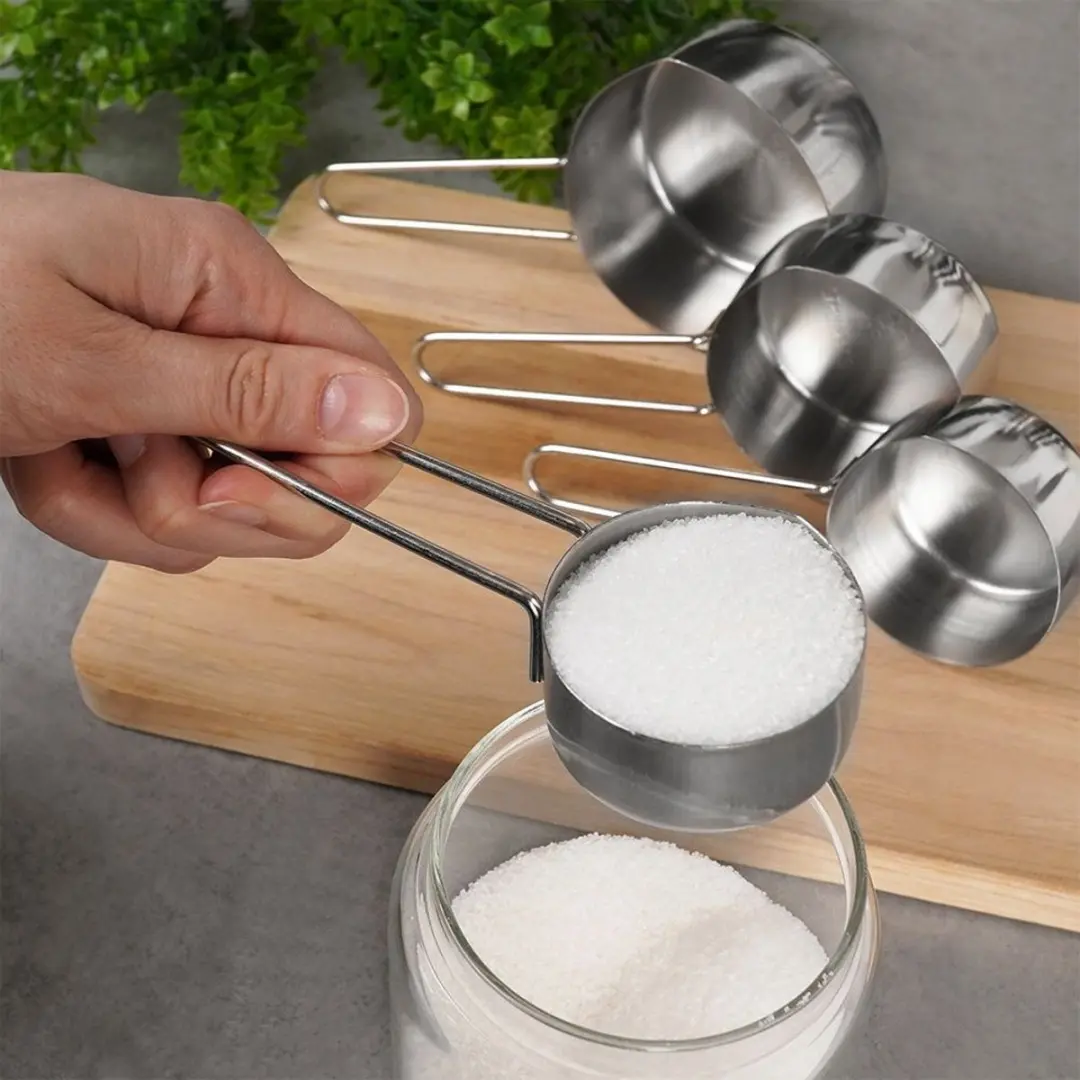 Excellent Houseware Maatschepjes 4-delig - RVS - Zilver - afbeelding 6 van 6