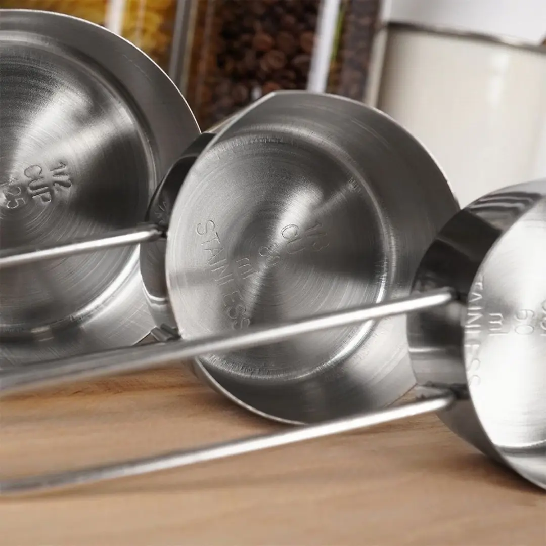Excellent Houseware Maatschepjes 4-delig - RVS - Zilver