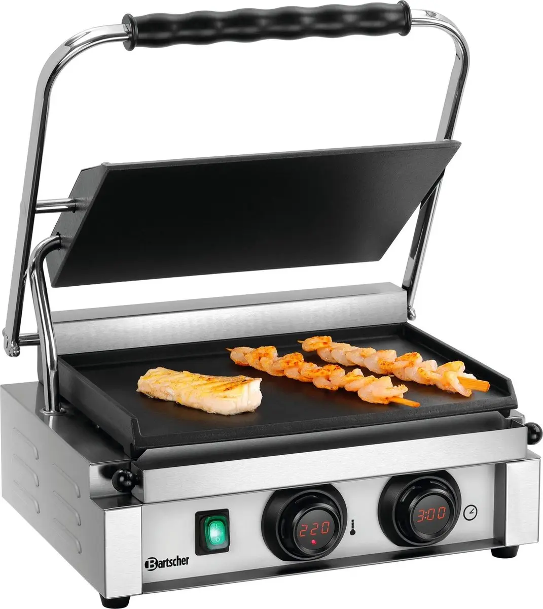 Bartscher Panini-MDI Contactgrill 1G A150979 - 2200W - Zilver