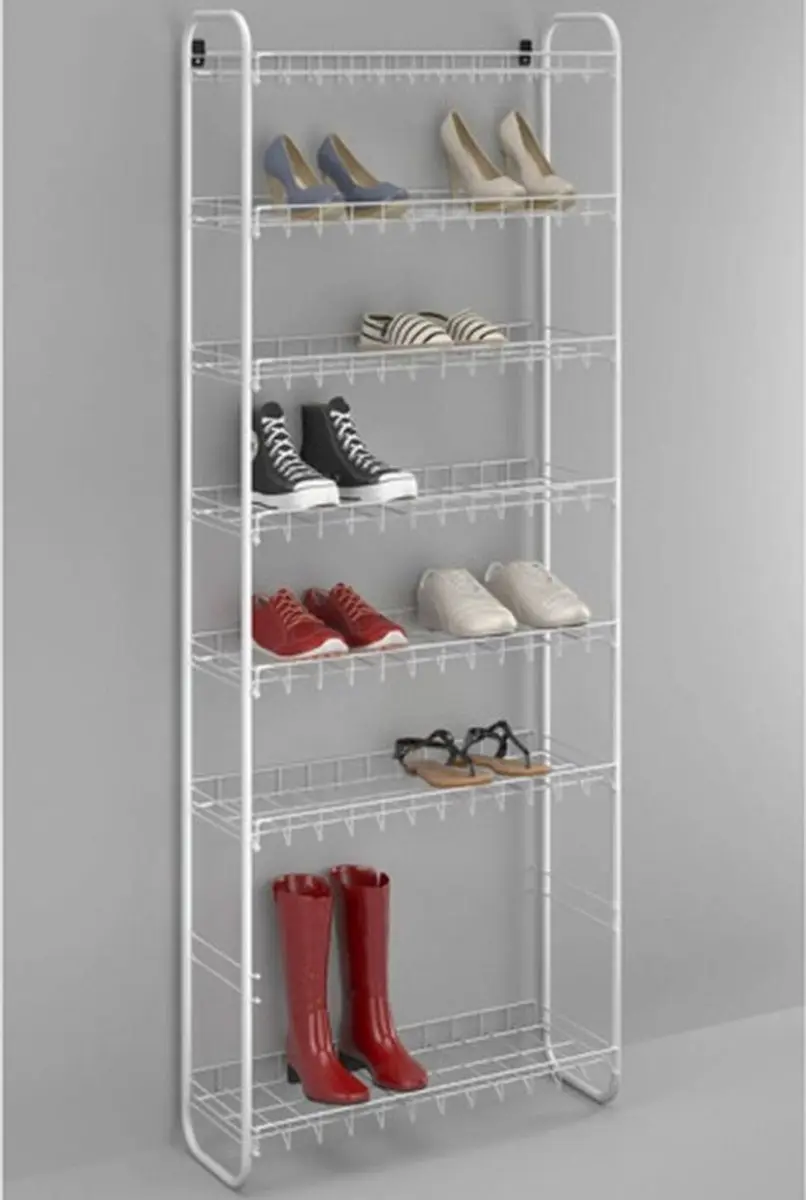 Metaltex Tomado Schoenenrek 8 Lagen - 24 Paar - Wit - Wandfixatie