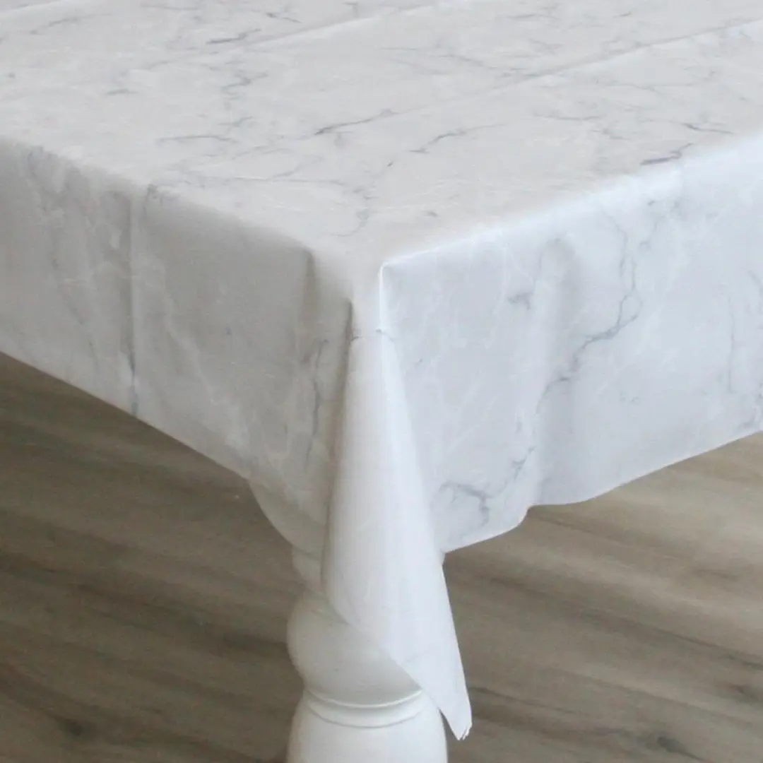 Tafelzeil/tafelkleed marmer look 140 x 250 cm