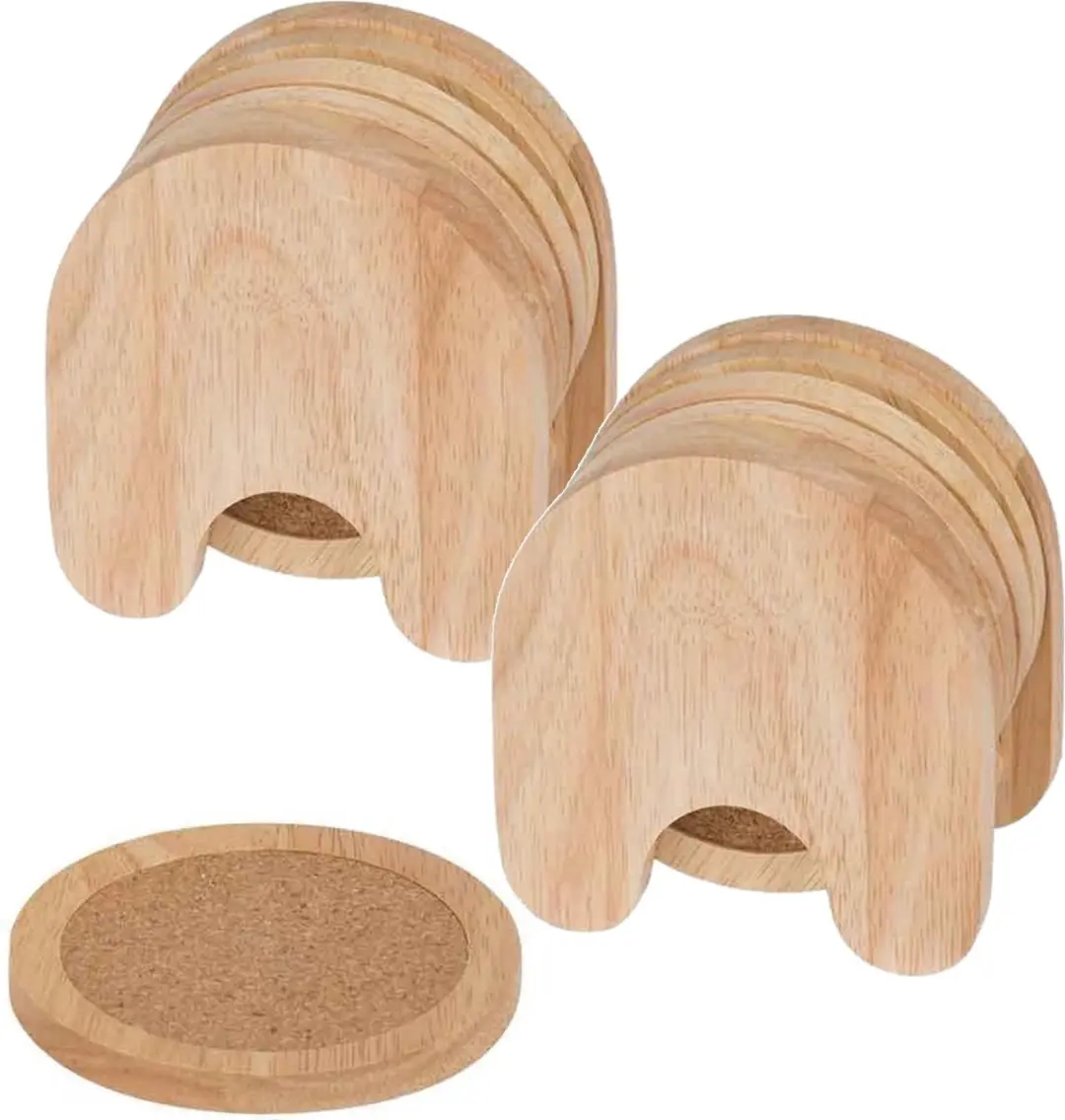 Cosy&Trendy Houten Glazenonderzetters 10cm