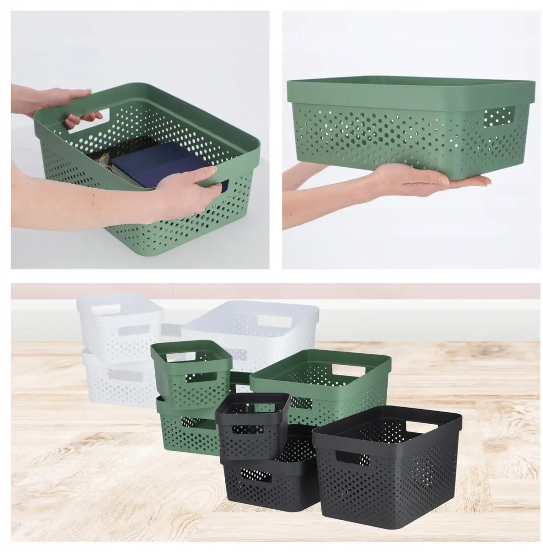 Curver Infinity Recycled Dots Opbergbox 11L - Groen