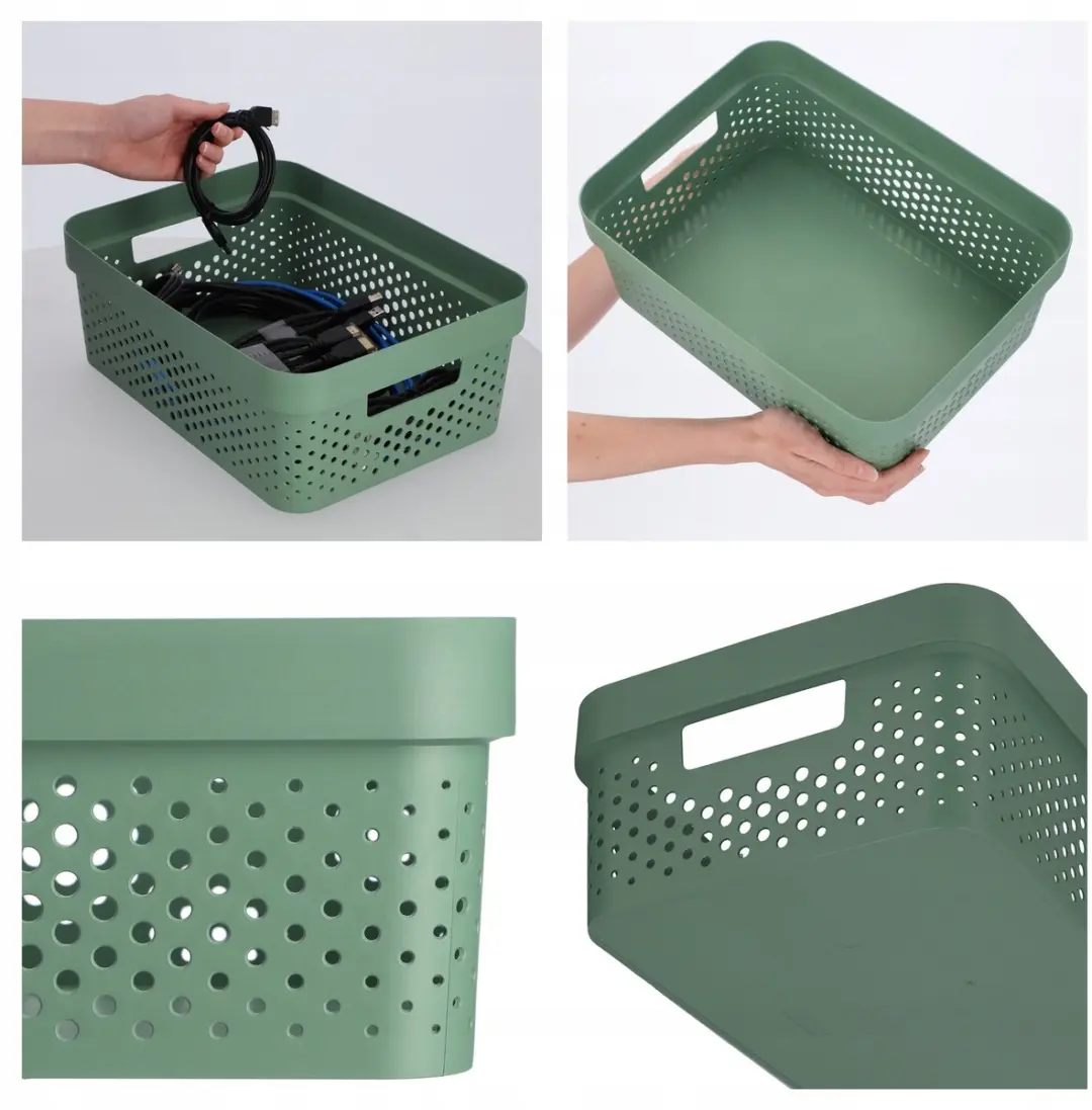 Curver Infinity Recycled Dots Opbergbox 11L - Groen