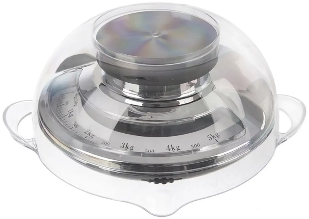 Orion Mechanische Keukenweegschaal 5kg - Retro Design Zilver/Transparant