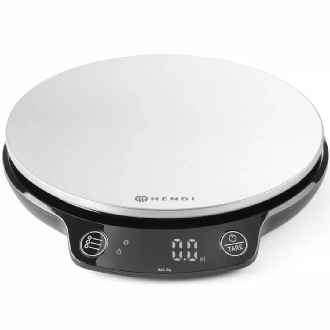 HENDI 580011 Keukenweegschaal - 3 kg - Zilver