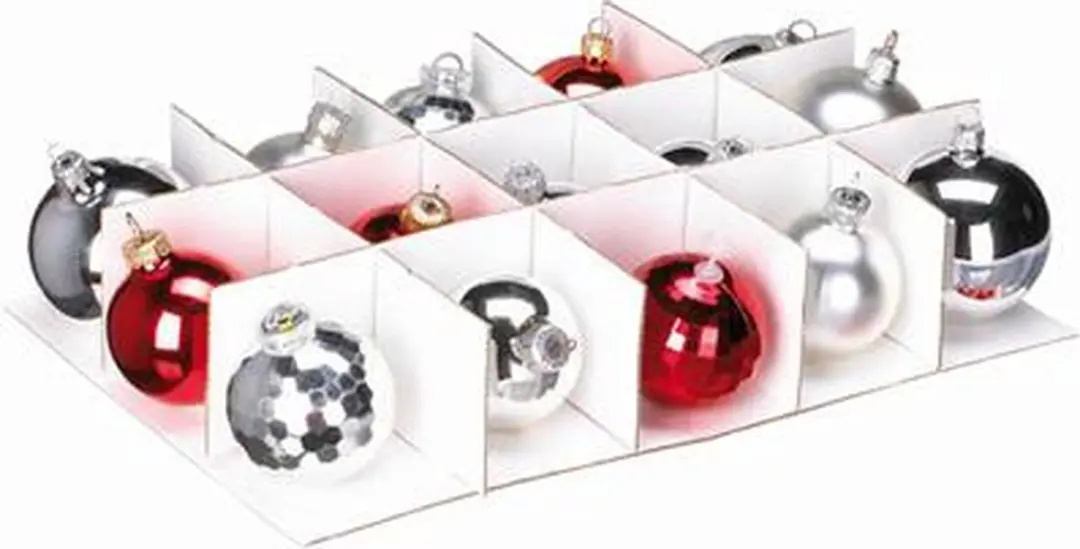 Sunware Nesta Kerstballen Opbergbox 24L - 45 Stuks - Grijs