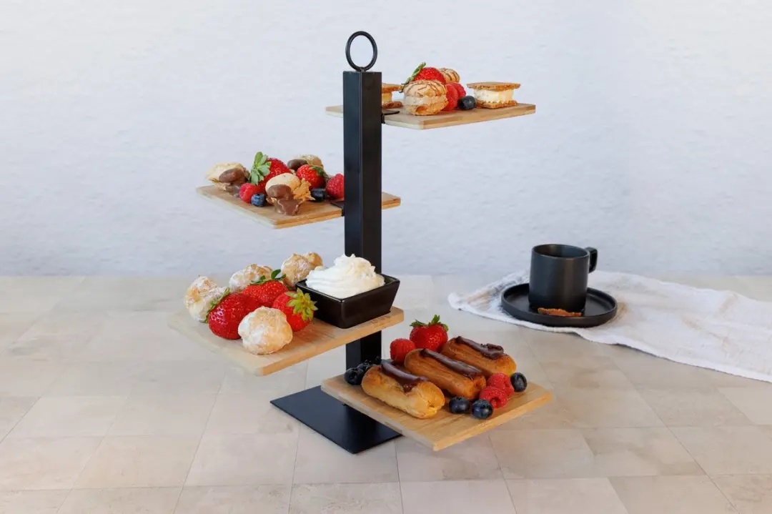 Cosy&Trendy Etagere 4 Laags - Zwart Metaal