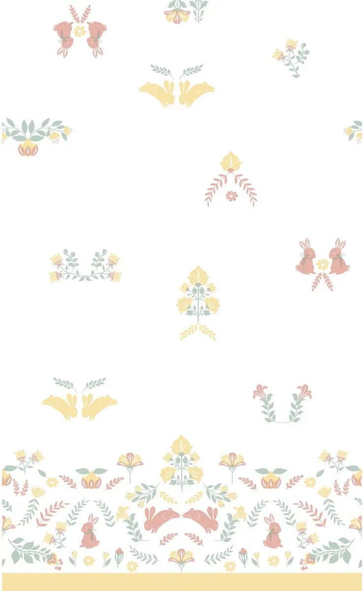 Duni Pasen Tafelkleed Ornament Easter 138x220cm - Multi