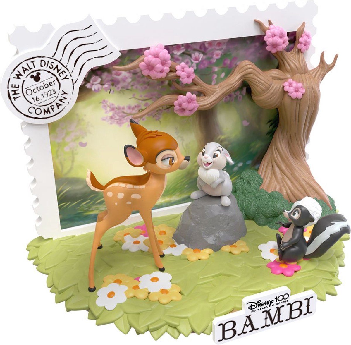 Beast Kingdom Toys Bambi - 100th Anniversary D-Stage PVC Diorama Bambi 12 cm Actiefiguur - Multicolours