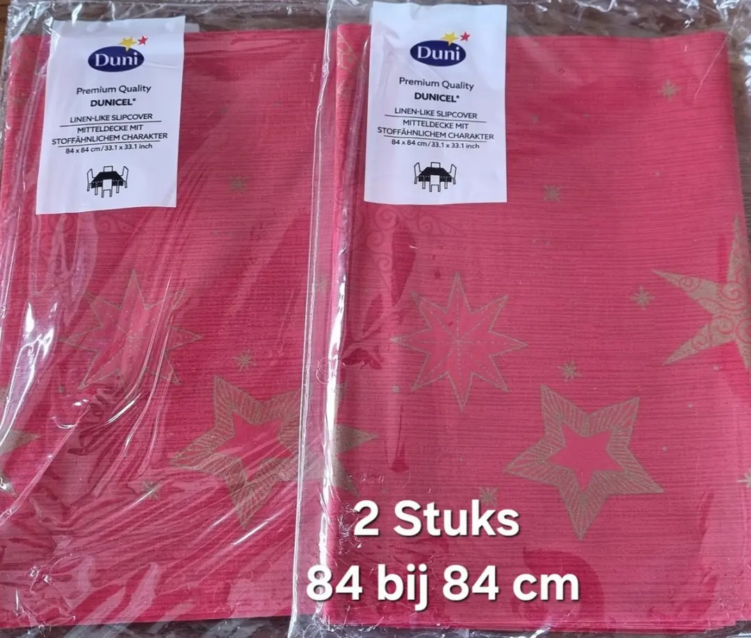 Duni Kerst Tafelkleed Wegwerp 84x84cm