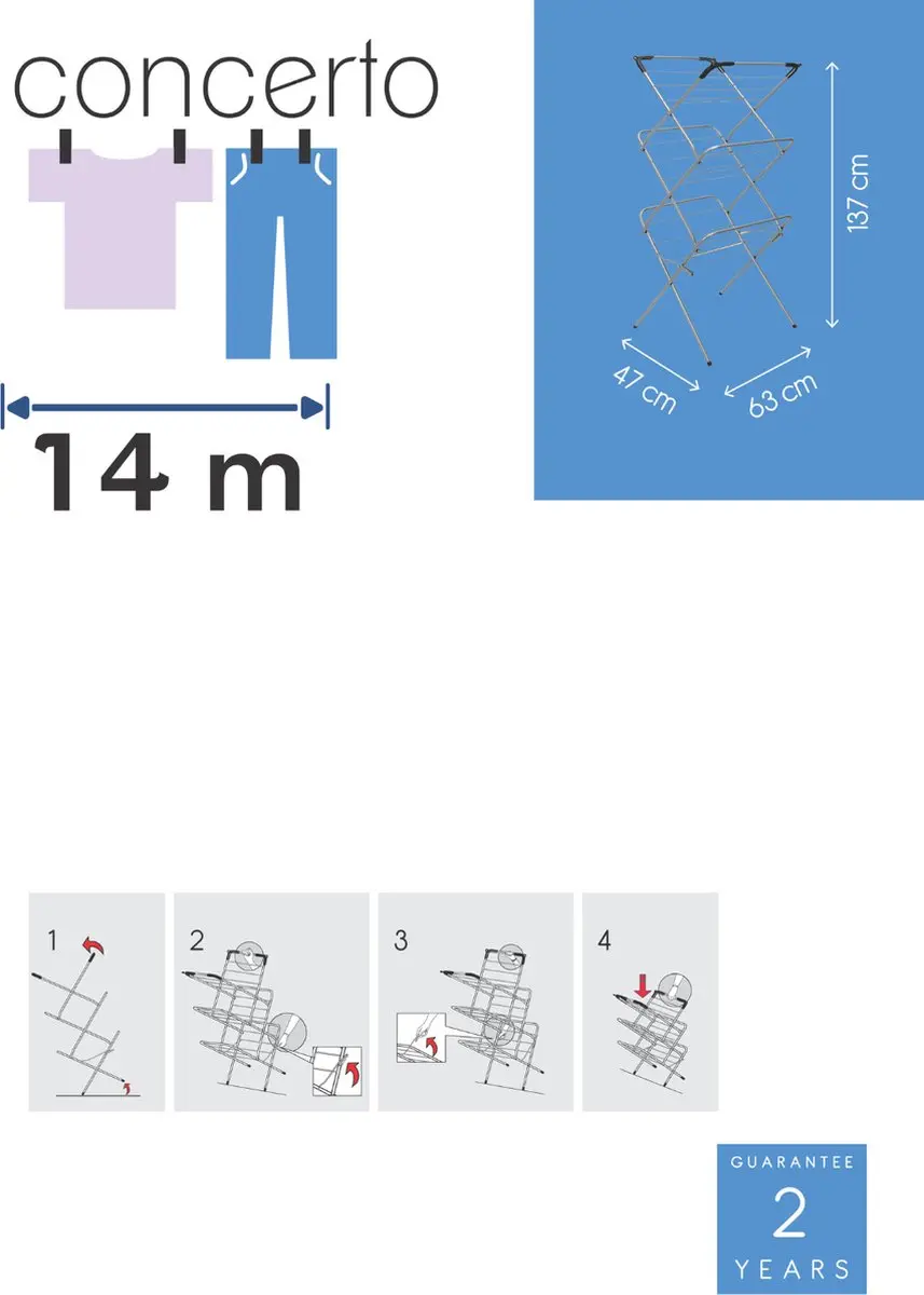 Tomado Concerto Droogrek 14m - Zwart - 408513