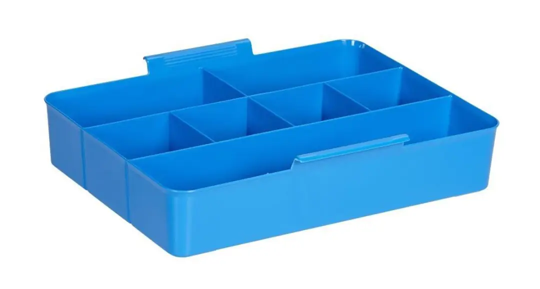Sunware Q-line Opbergbox 22L - 40x30x26cm - Transparant/Blauw - afbeelding 4 van 4