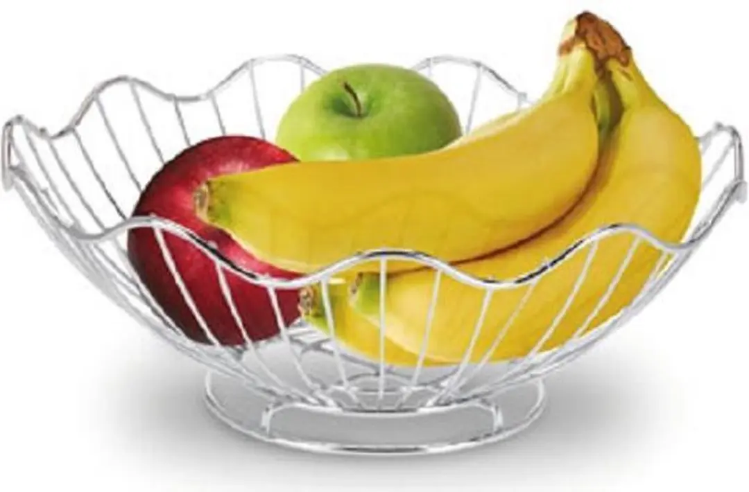 Cosy&Trendy Fruitmand Chroom Golvend