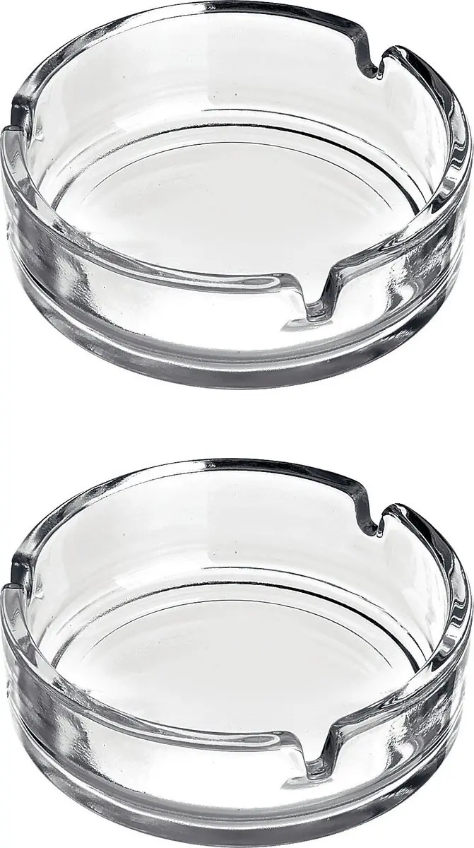 Bormioli Rocco Asbakken - 3 Stuks - Transparant - 11cm