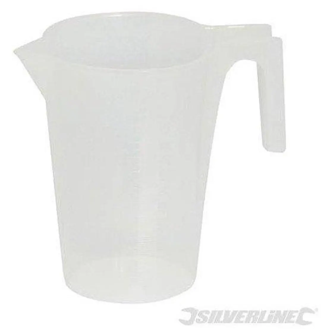 Silverline Maatbeker 5L - Polyethyleen - WIT