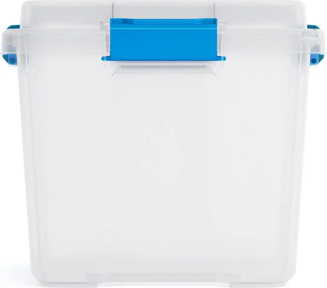 KIS Scuba Opbergbox M 45L - Wit/Blauwe Clips