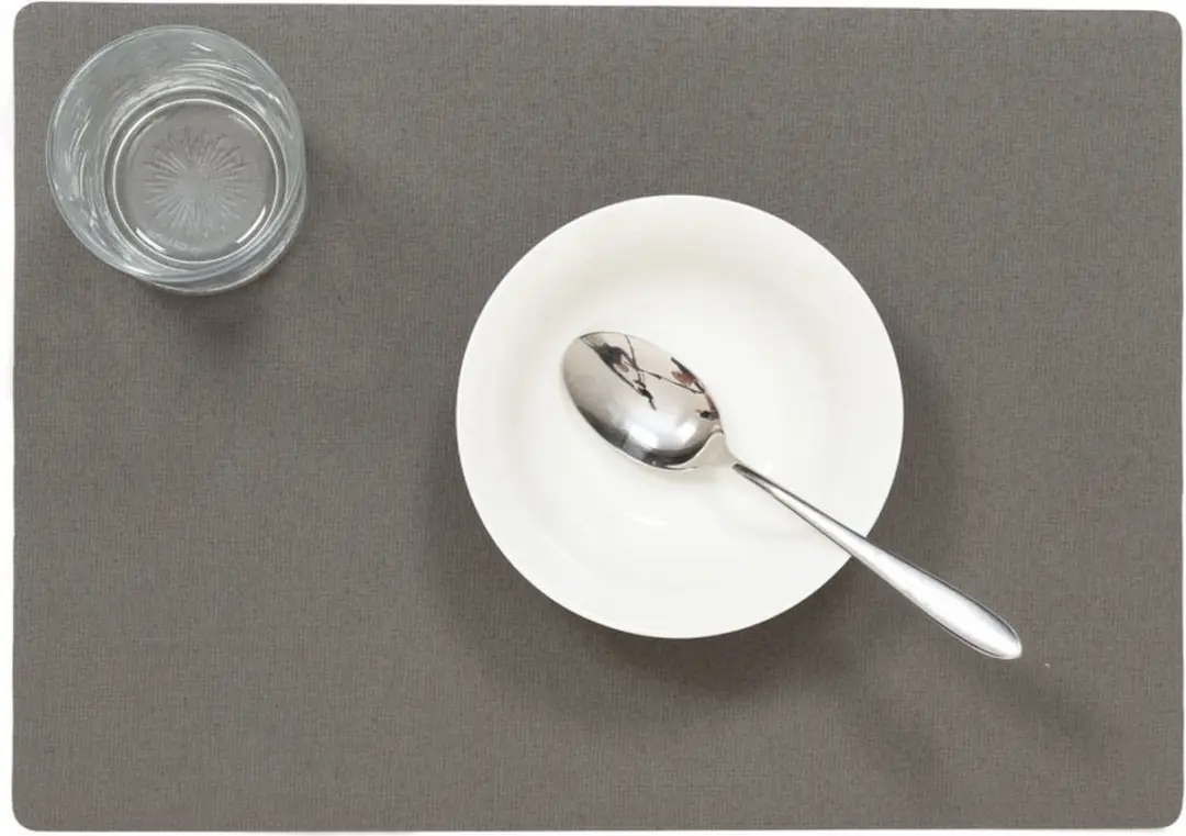 Wicotex Luxe Placemats - 12 Stuks 43x30cm - Donkergrijs
