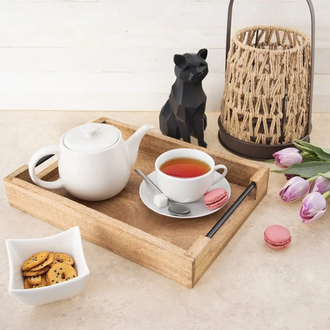 Orion Houten Serveerplank Mango 35,5x25,5cm - Zwart