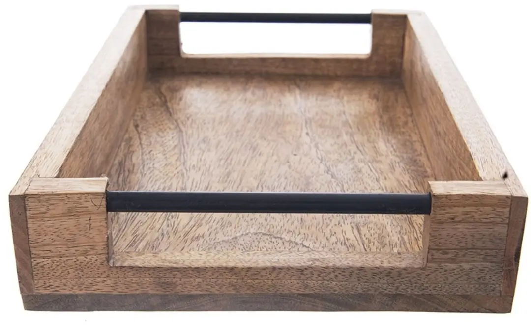 Orion Houten Serveerplank Mango 35,5x25,5cm - Zwart