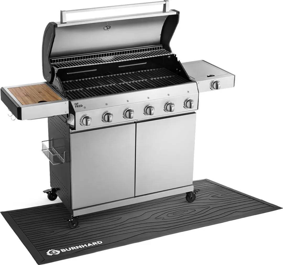 Burnhard BBQ Vloermat 160x80cm - Zwart