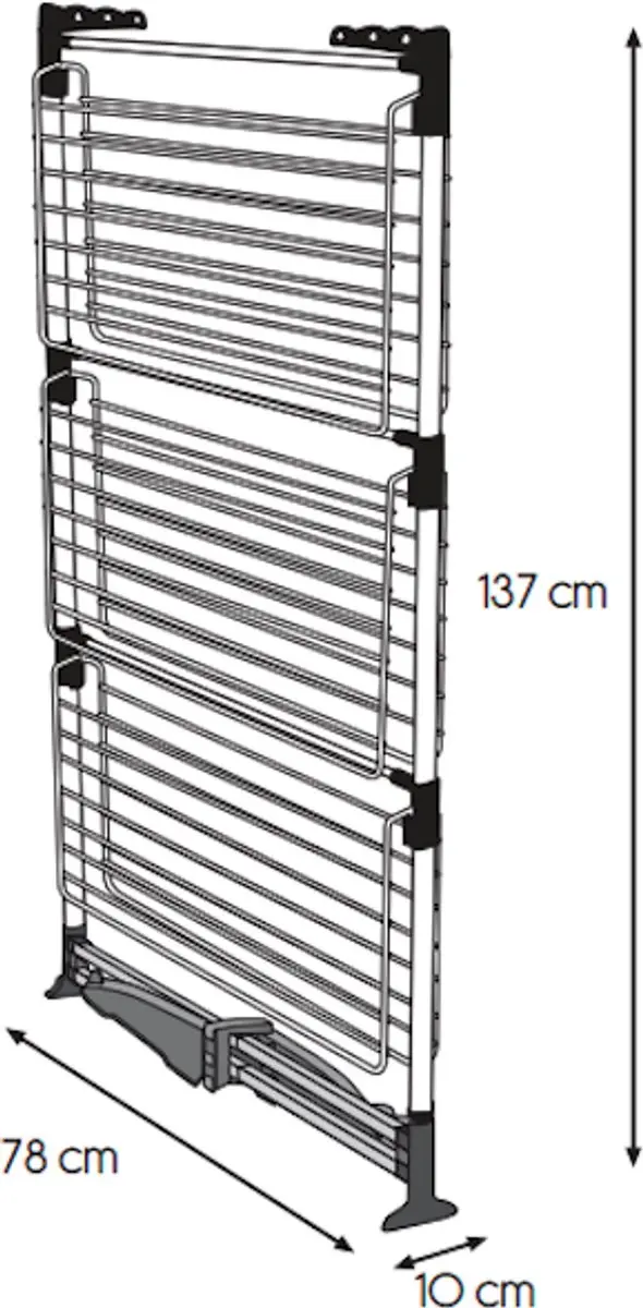 Tomado Ciclone Vario Droogtoren 38m - Zwart - MPN 405871