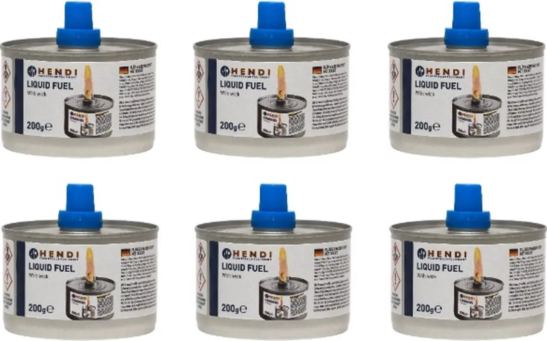 Hendi Vloeibare Brandstof Verstelbare Lont 200ml - 6 Stuks - afbeelding 6 van 6