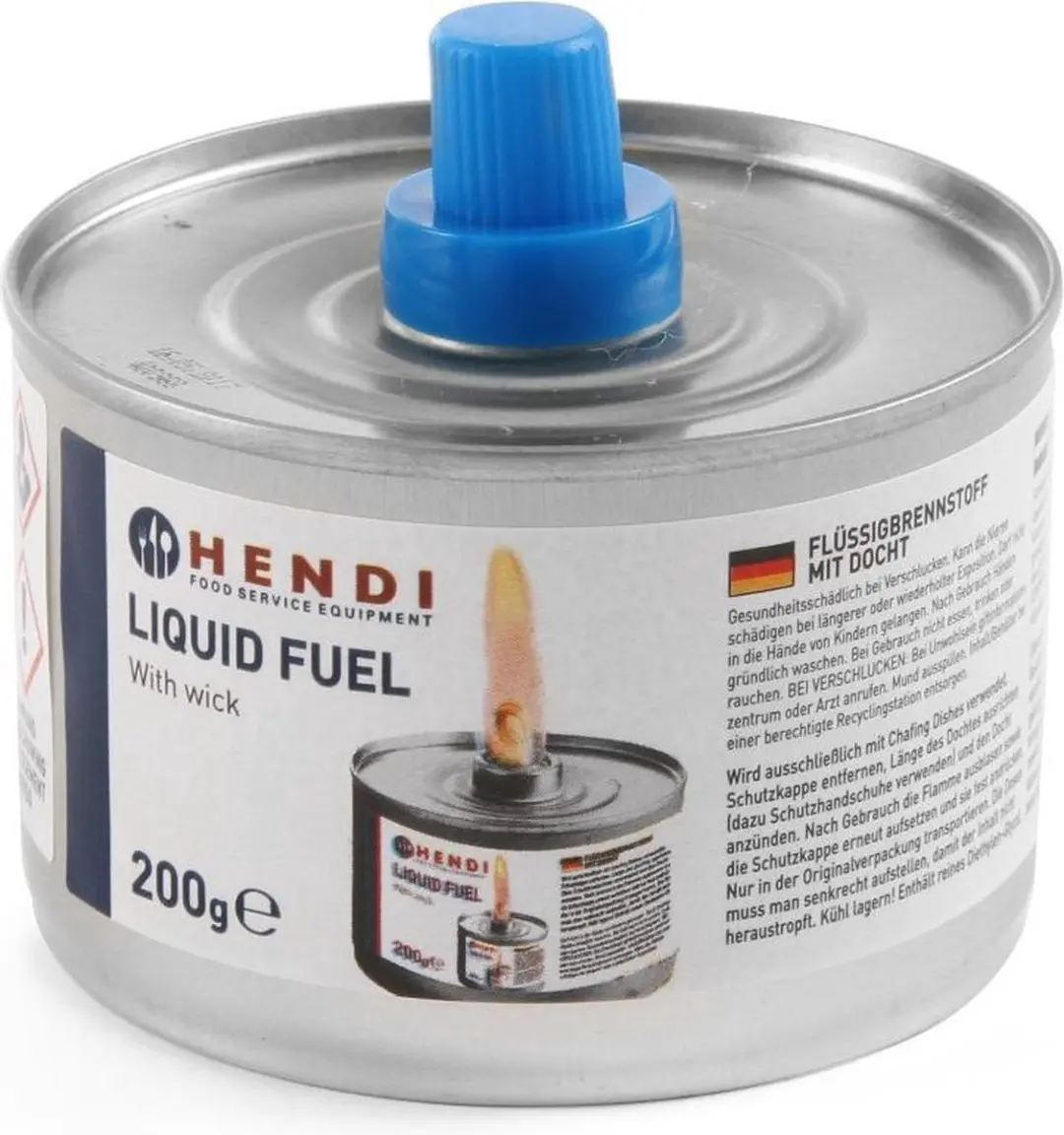 Hendi Vloeibare Brandstof Verstelbare Lont 200ml - 6 Stuks