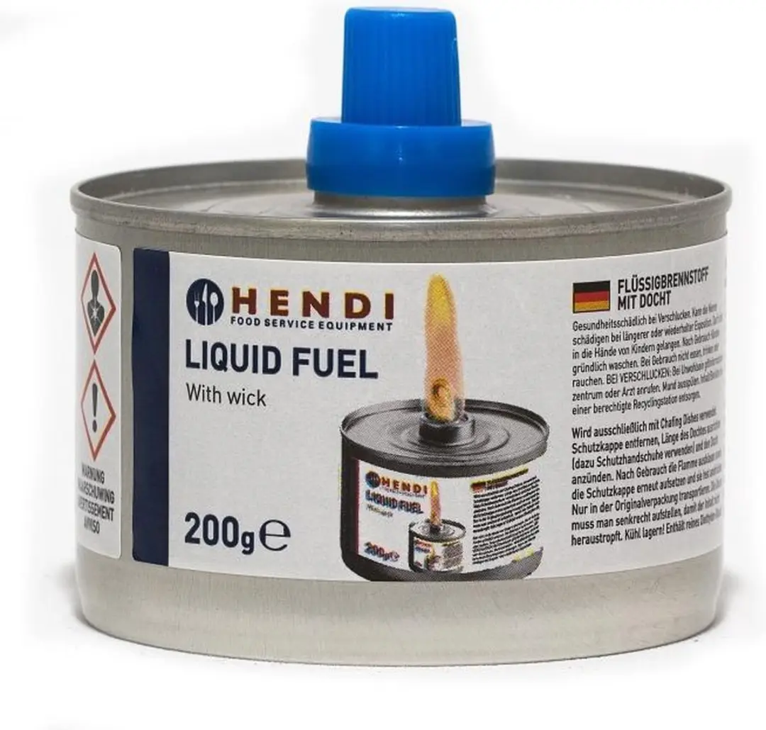 Hendi Vloeibare Brandstof Verstelbare Lont 200ml - 6 Stuks