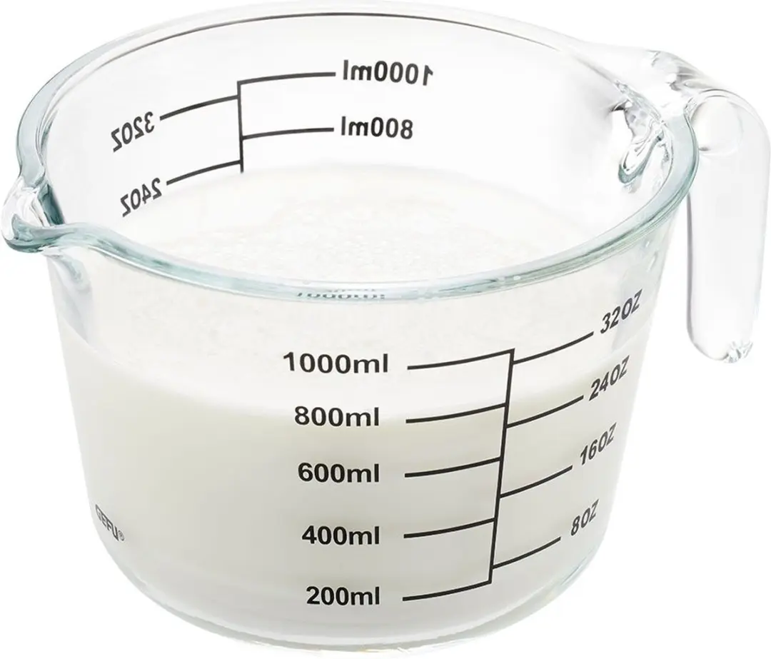 GEFU DIMENSO Glazen Maatbeker 1000ml - Transparant