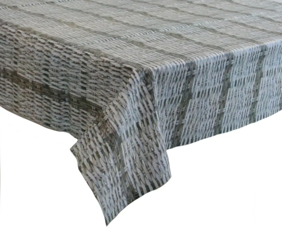 Bellatio Design Tafelzeil Rotan Print 140x180cm - Creme