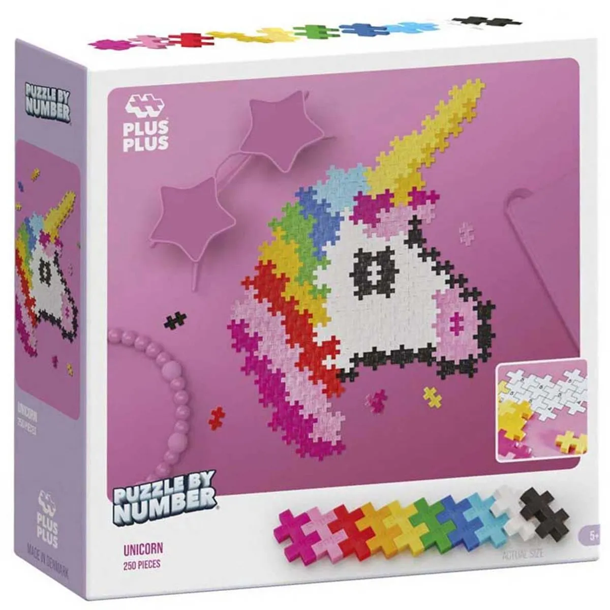 Plus-Plus Puzzle by Number Eenhoorn 250 Stuks - 3929