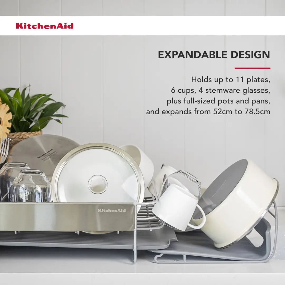 KitchenAid Afdruiprek 61x52cm - Grijs - RVS - afbeelding 5 van 6