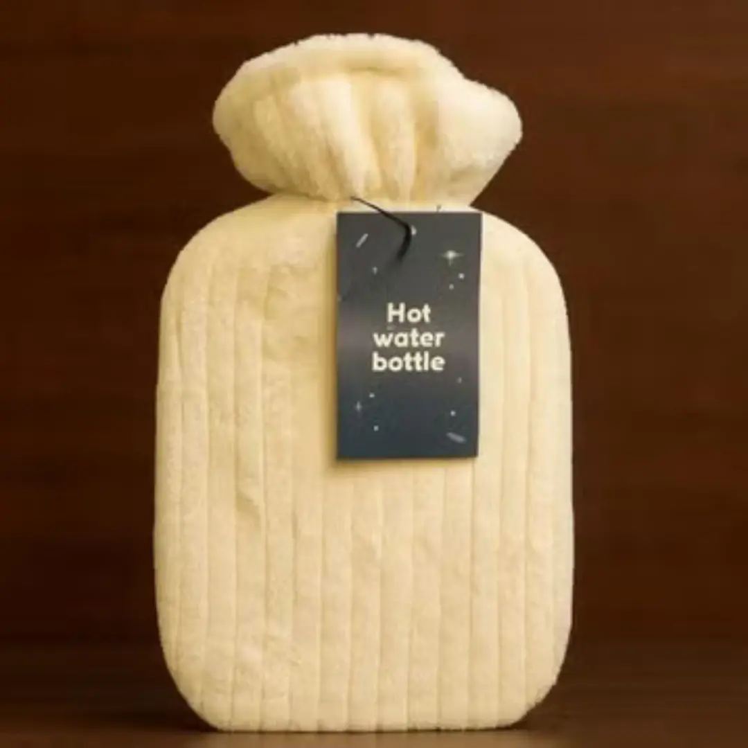 Fashy Warmwaterkruik met zachte hoes - Beige