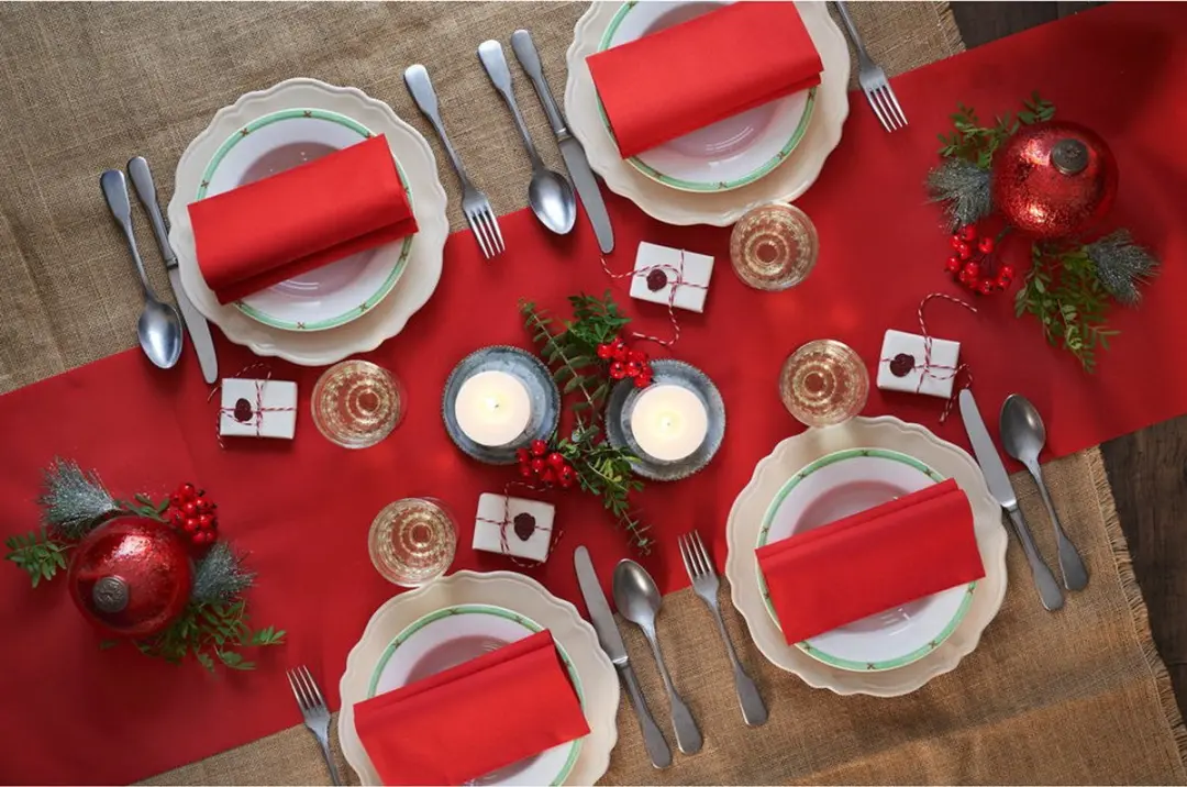 Cosy&Trendy For Professionals Tafelloper 0,4x4,8m - Rood